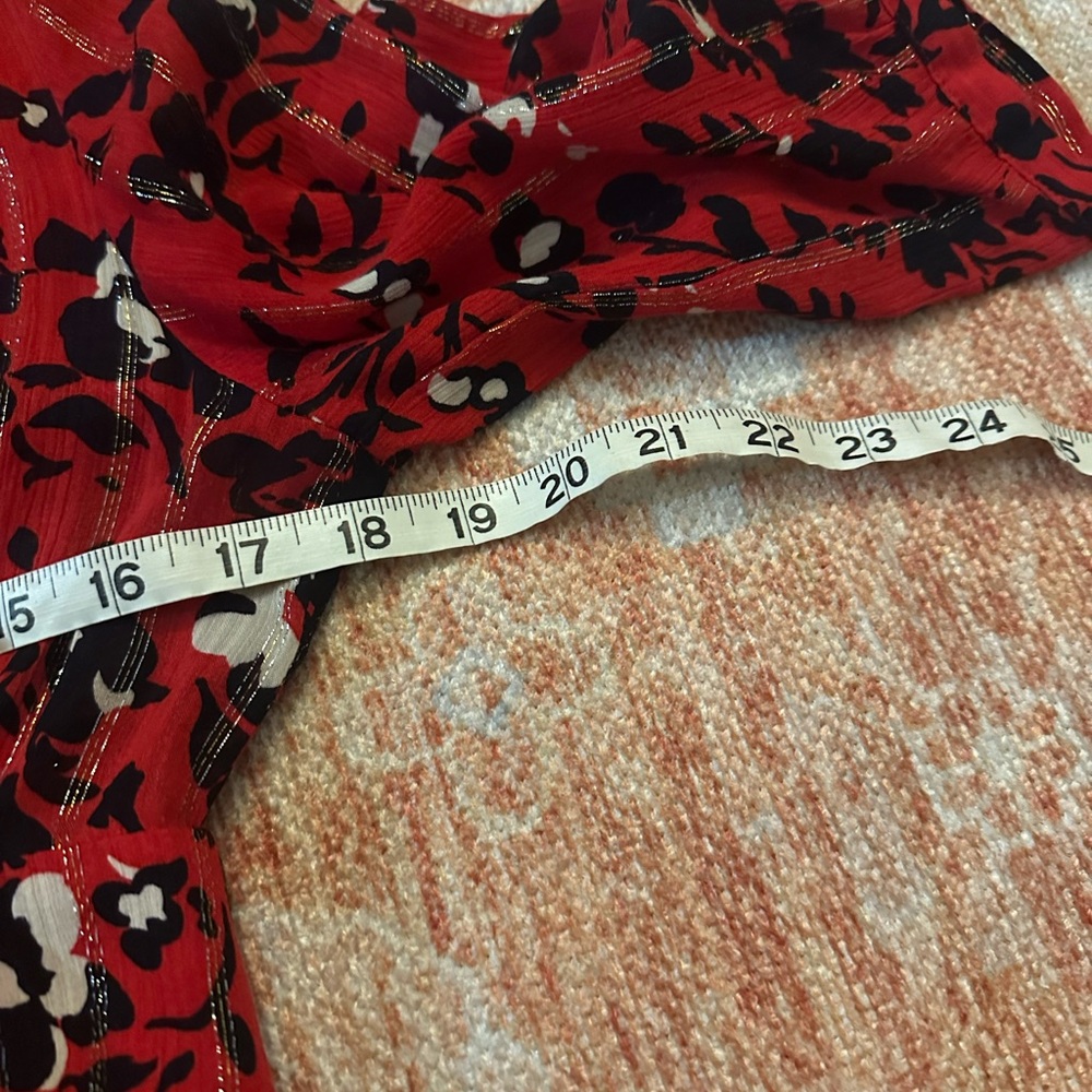 ba&sh Elfe Midi Dress rouge dress size medium size 2 style 1E19ELFE designer - Picture 9 of 10